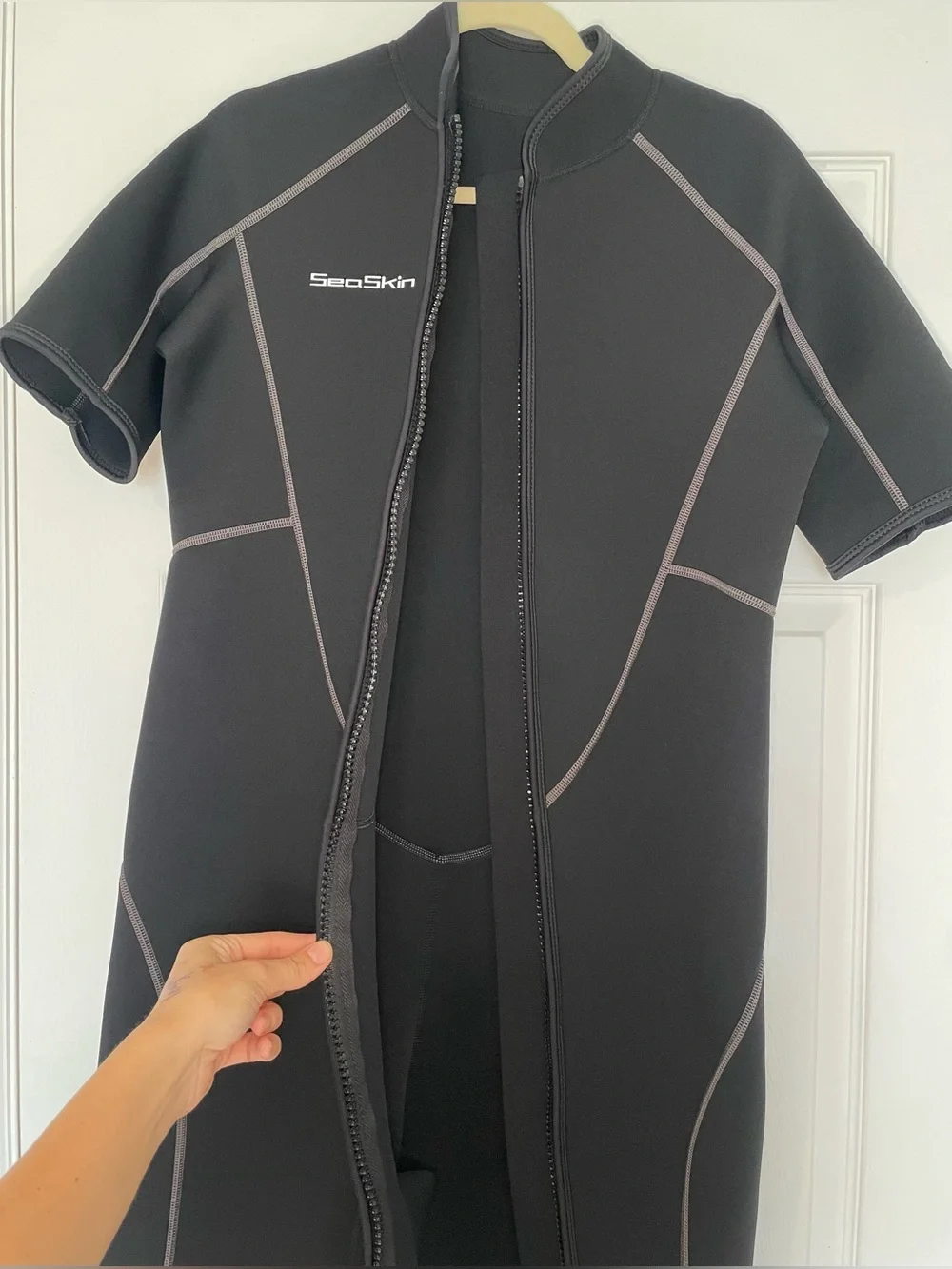Seaskin Mens Shorty Wetsuit Front Zip XL